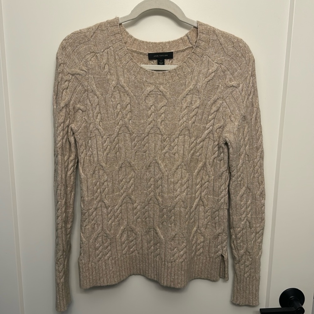 Cable Knit Ann Taylor Sweater